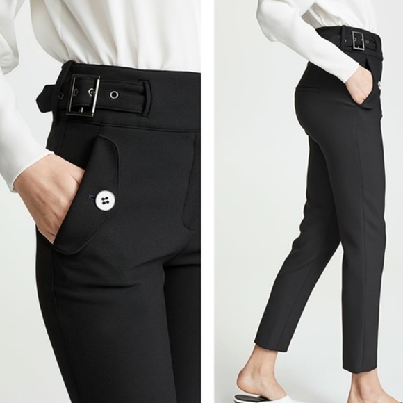 VERONICA BEARD Jaina Pants Black Crop Trousers size 2 small - Picture 3 of 10